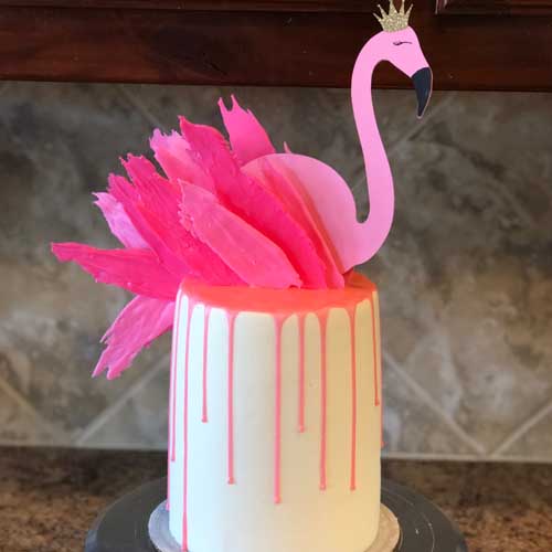 flamingo cake