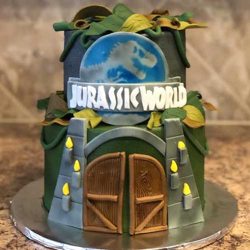 jurassic world cake